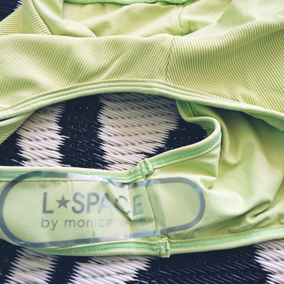 L*Space Robbie Frenchi Ribbed Bikini SET Mojito - Picture 8 of 8